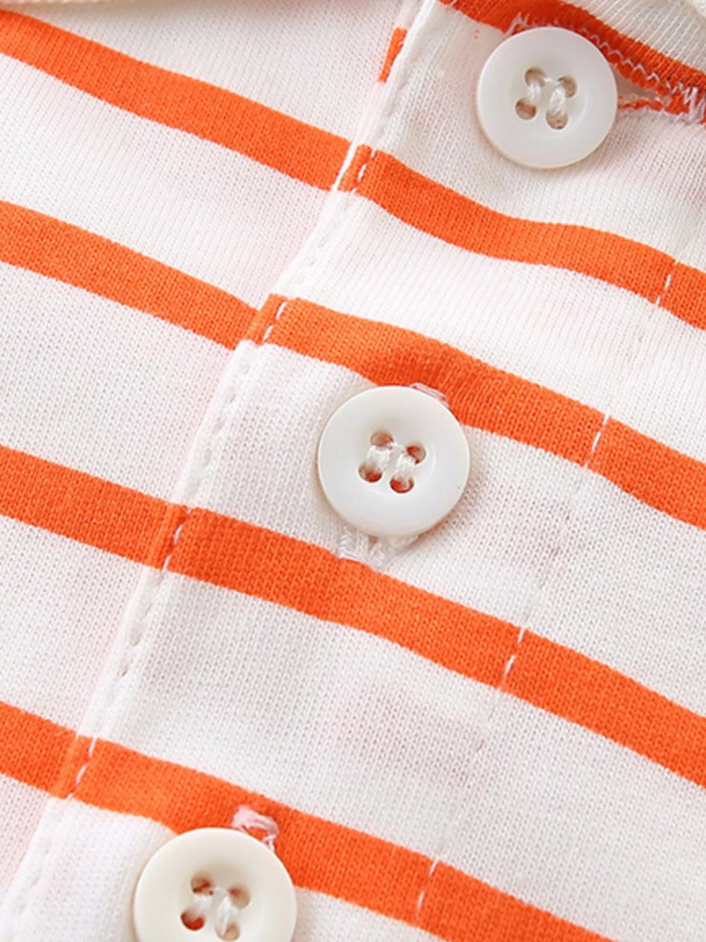 Children's Striped Short Sleeve Polo Shirt