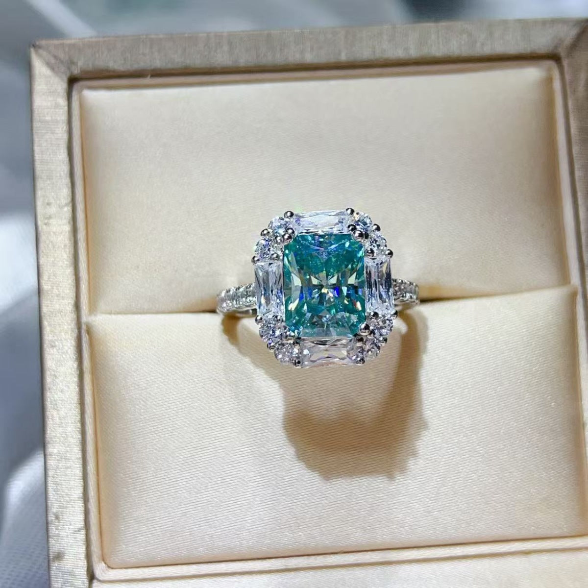 3 Carat Moissanite 925 Sterling Silver Ring