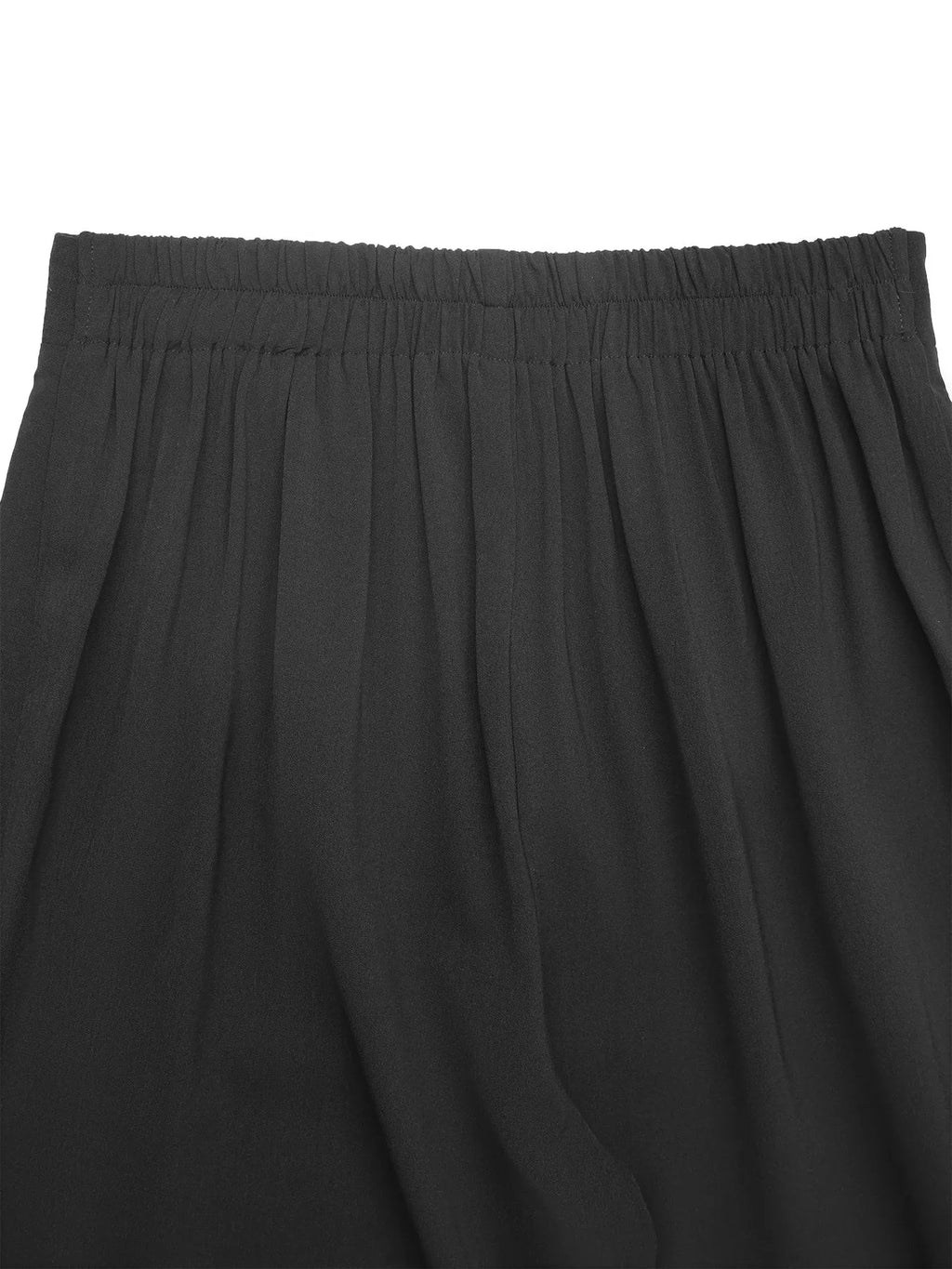 Floral Lace Hem Wide Leg Pants