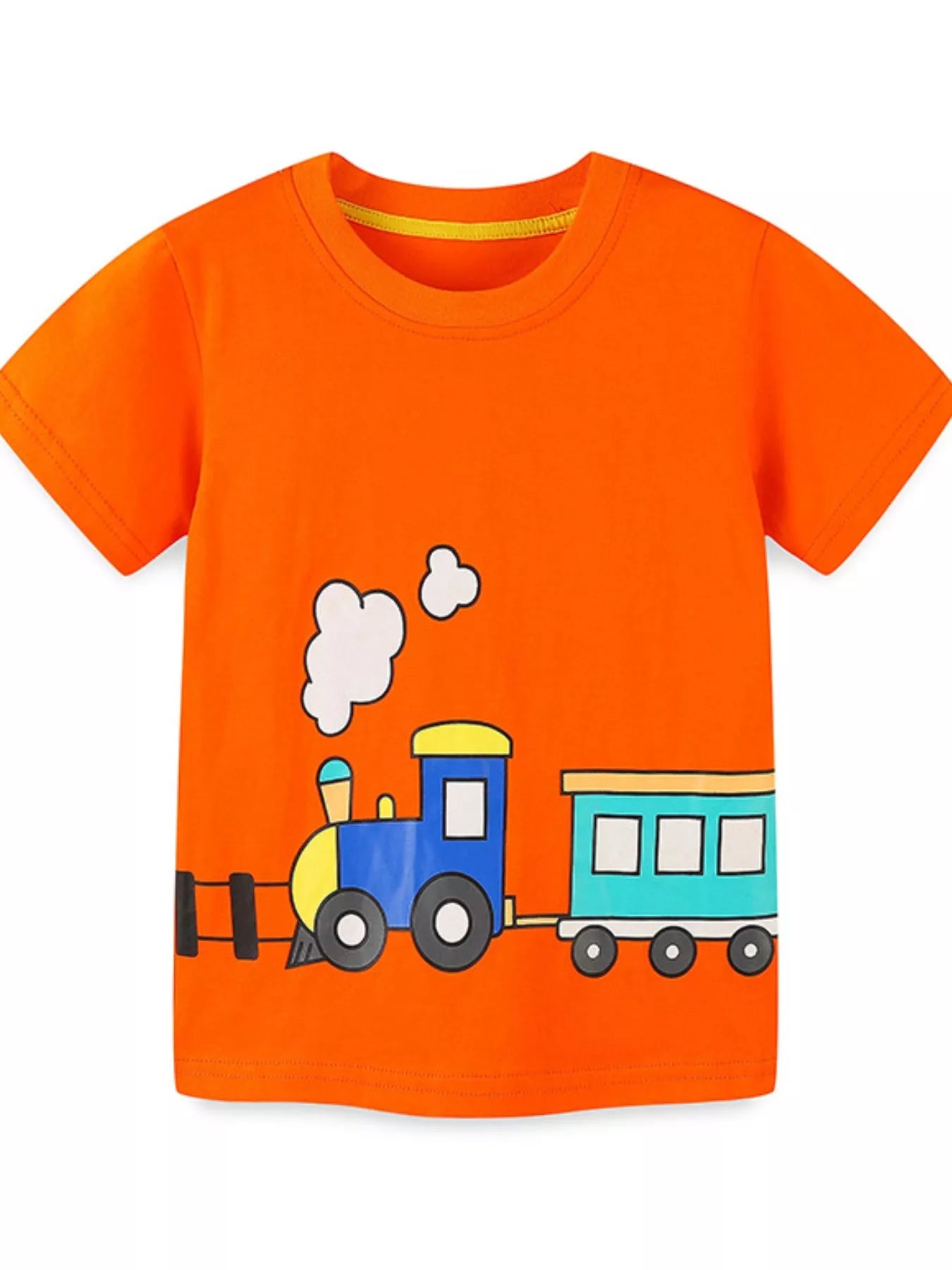 Children's Train Print T-Shirt and Shorts Set