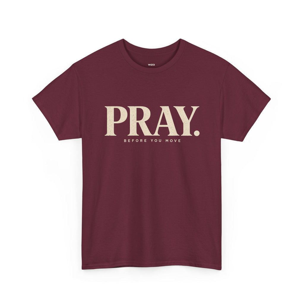 PRAY. Graphic Tee — "Pray Before You Rise" Inspirational Christian T‑Shirt