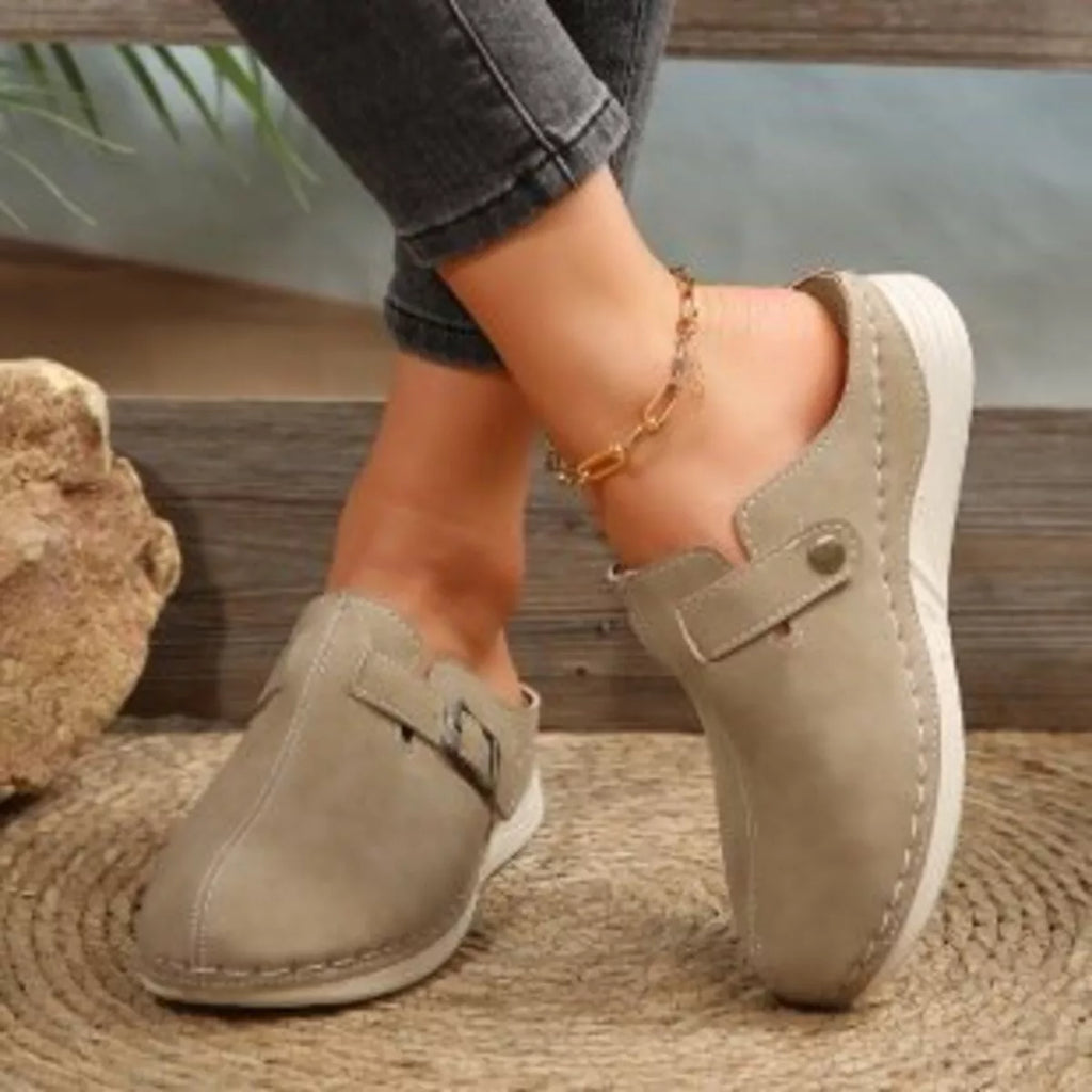 Buckle Accent Slip-Ons