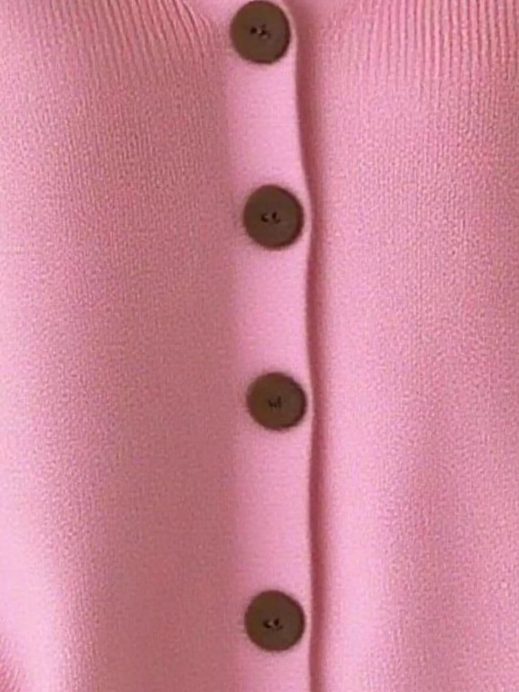 Full Size Button-Front V-Neck Cardigan Plus Size