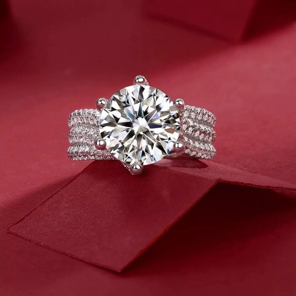 5 Carat Moissanite 925 Sterling Silver Ring