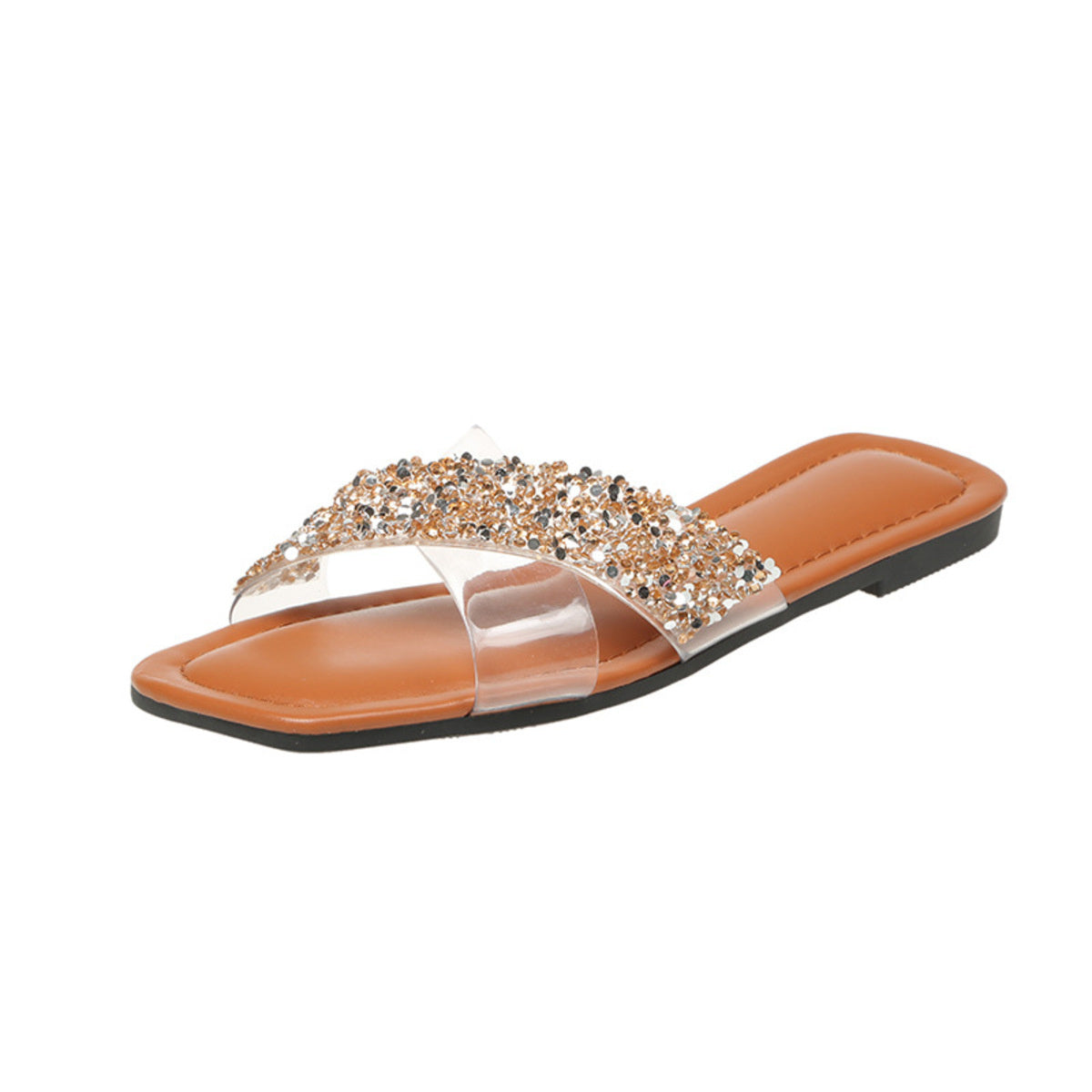 Open Toe Rhinestone Sandals
