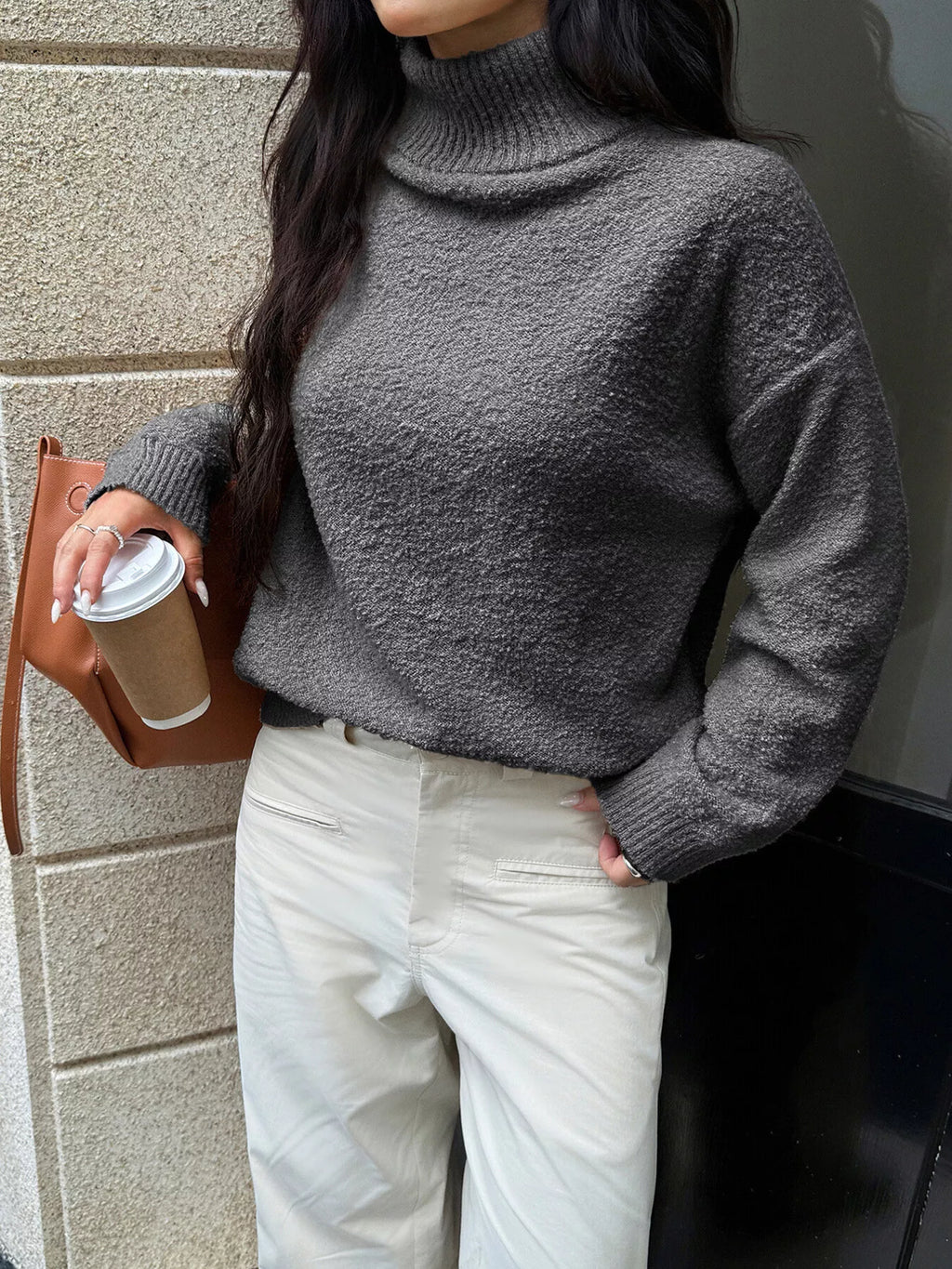 Turtleneck Long Sleeve Sweater