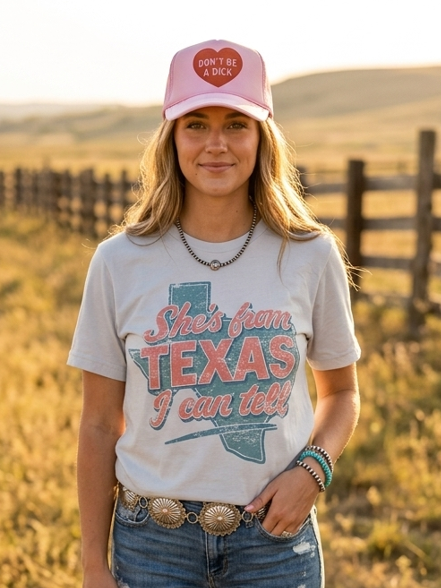 She's From Texas I Can Tell Graphic Tee