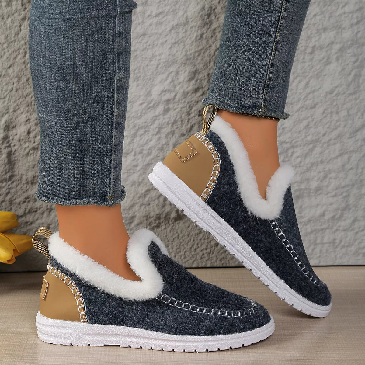 Plush-Lined Slip-Ons