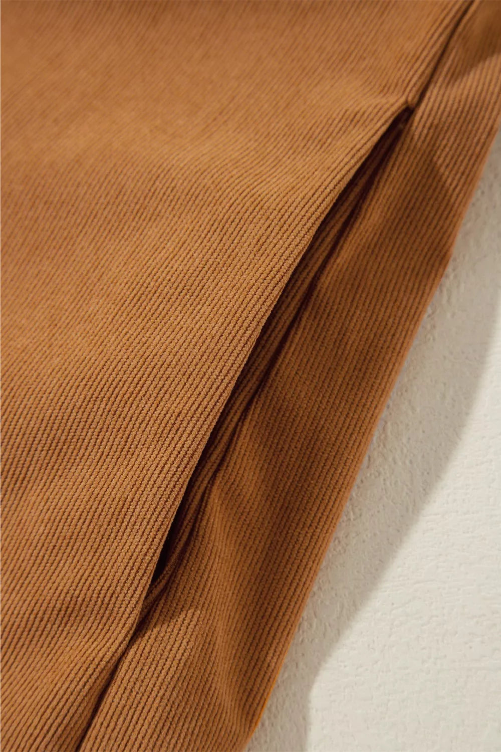 Corduroy Puff Sleeve Mini Dress