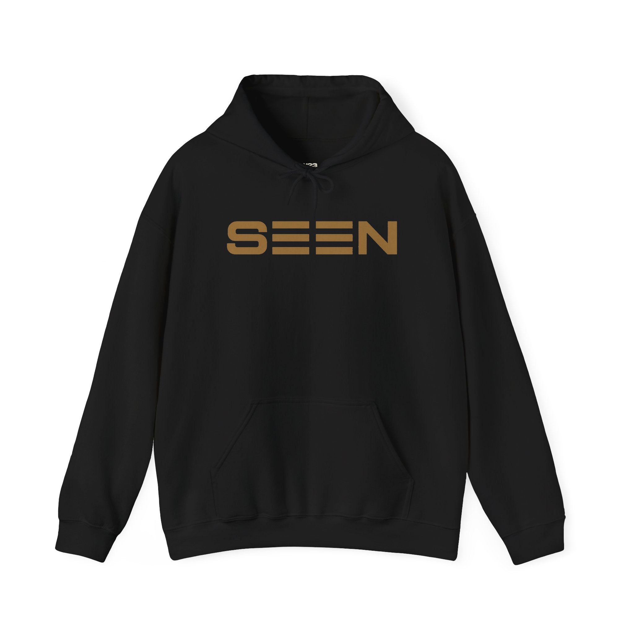SEEN. Logo Hoodie — Bold Retro Stripe Pullover