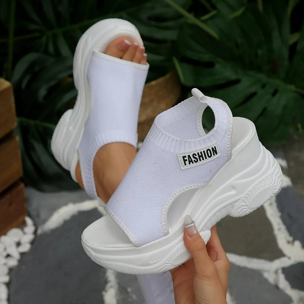 Open Toe Platform Wedge Sandals