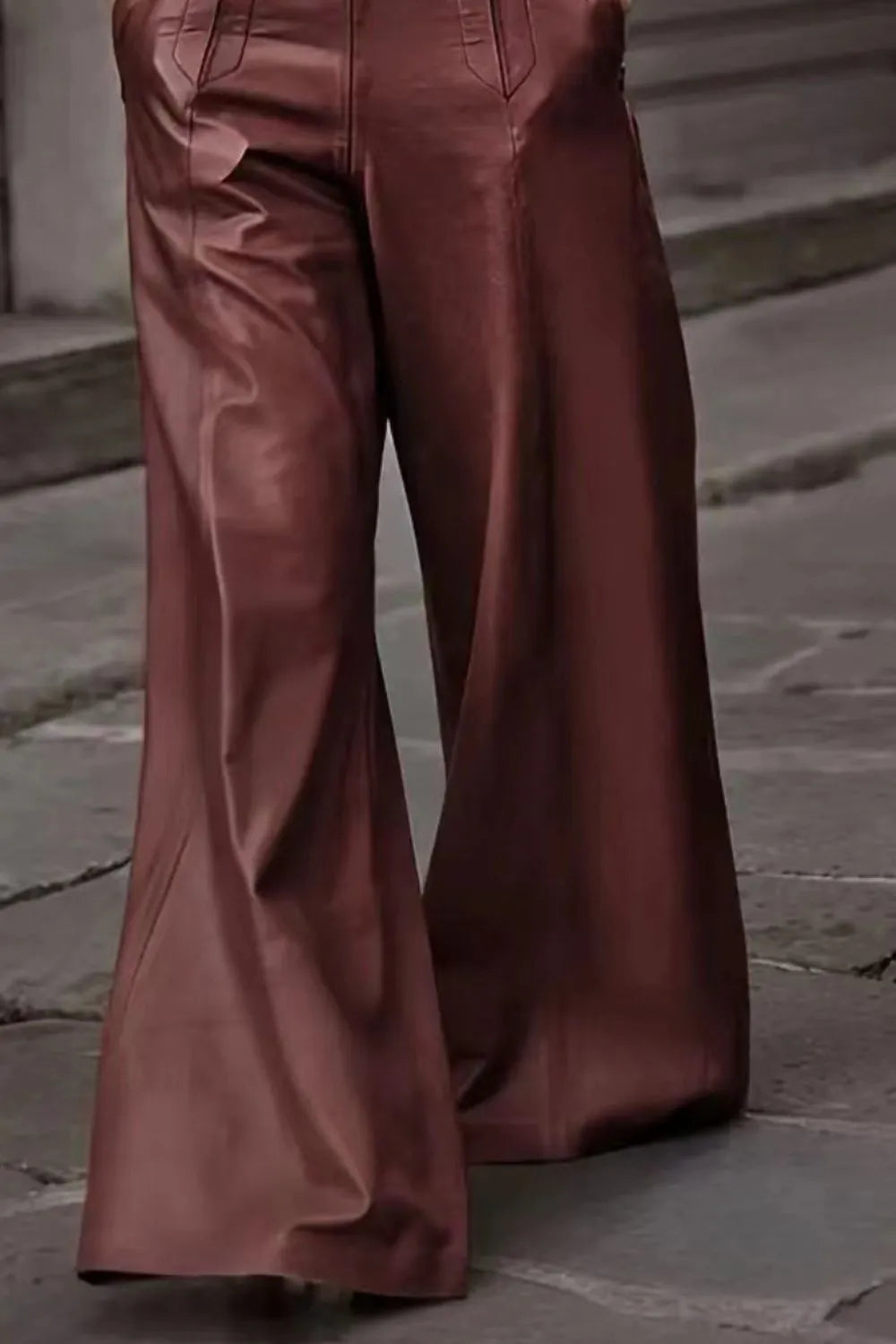 High Waist Wide Flare Pants
