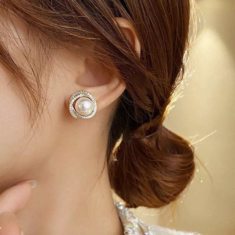 Pearl Stud Earrings