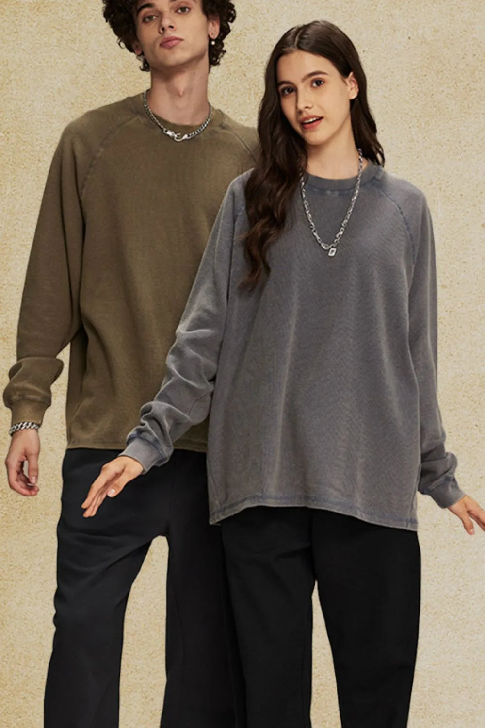 Men's Round Neck Long Sleeve T-Shirt