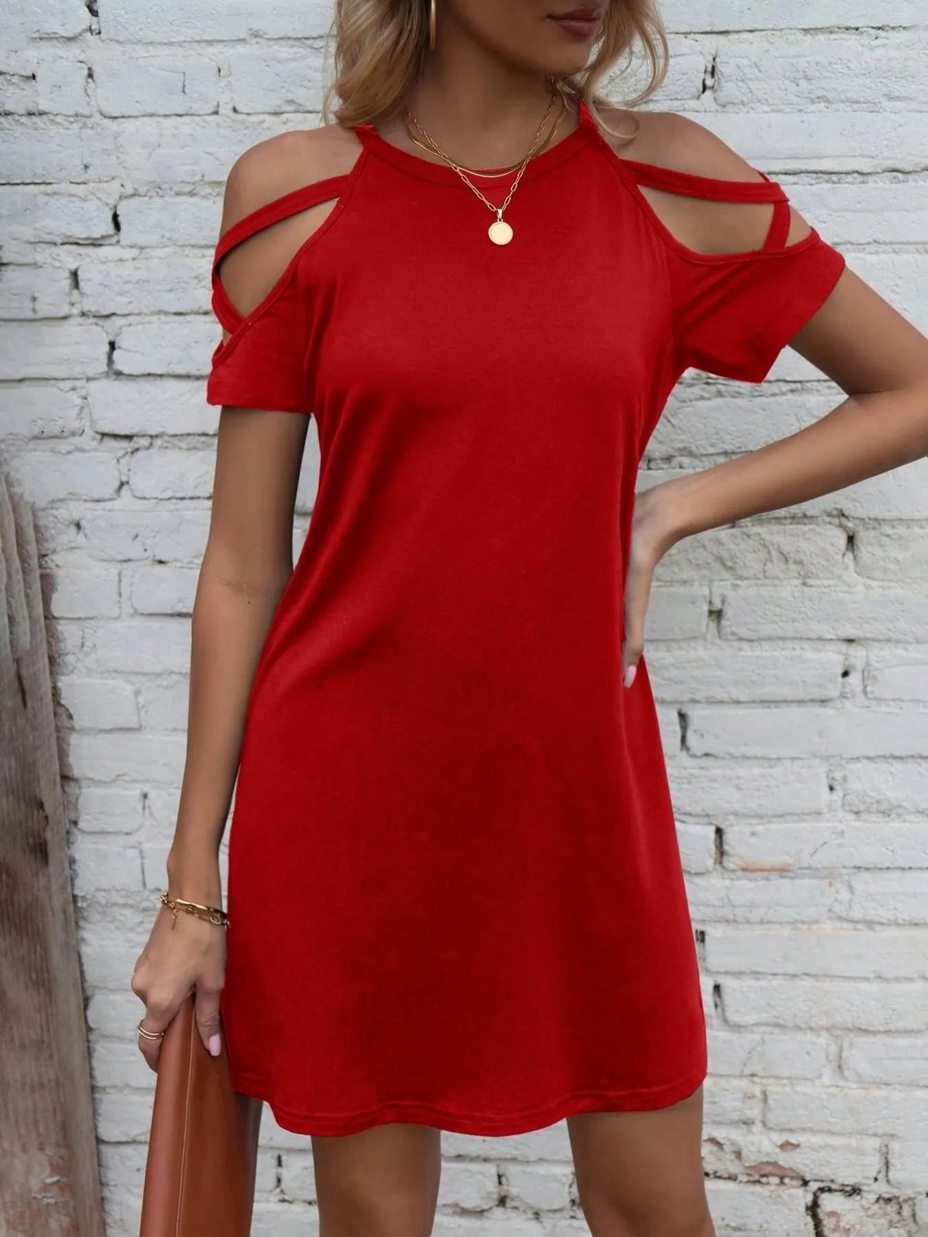 Cold Shoulder Mini Dress