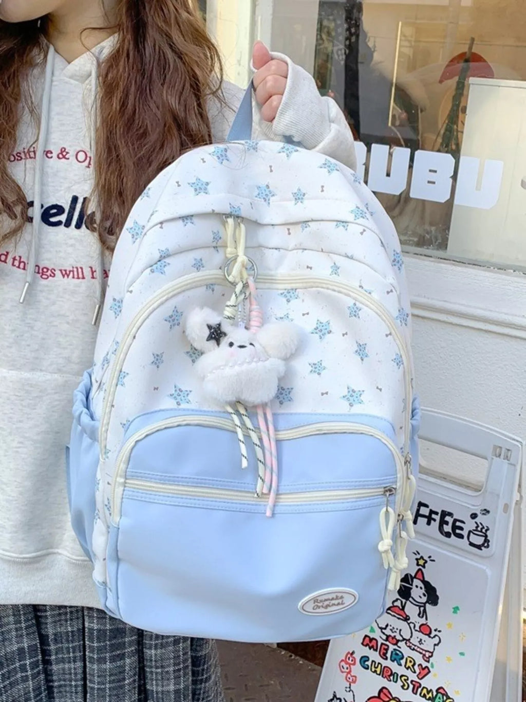 Star Pattern Lightweight Backpack Bag