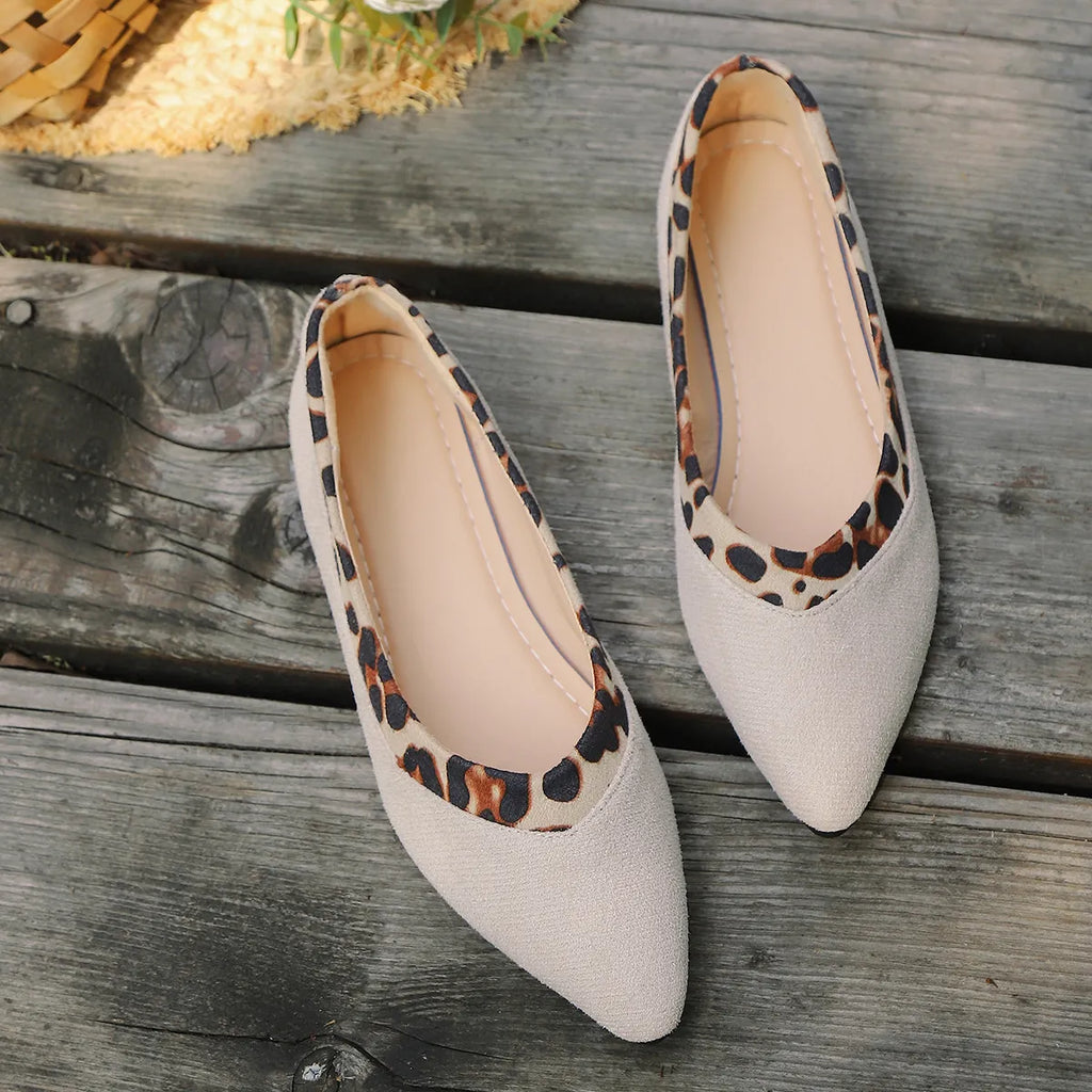 Leopard Pointed Toe Slip-Ons