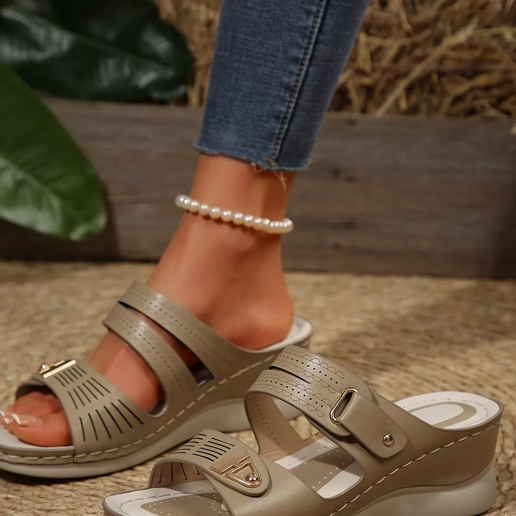 Open Toe Wedge Sandals