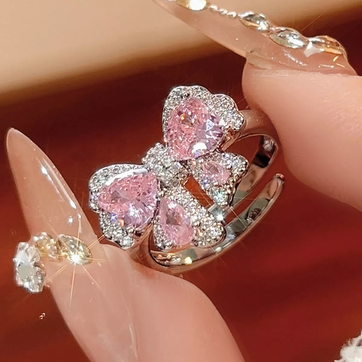 Zircon Bow Bypass Ring