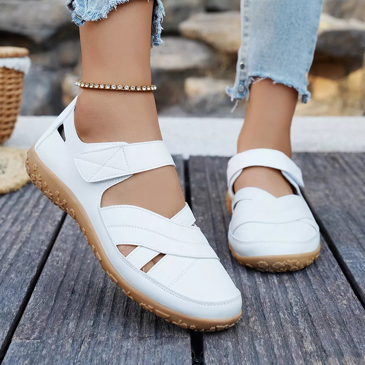 Casual Velcro Slip-Ons