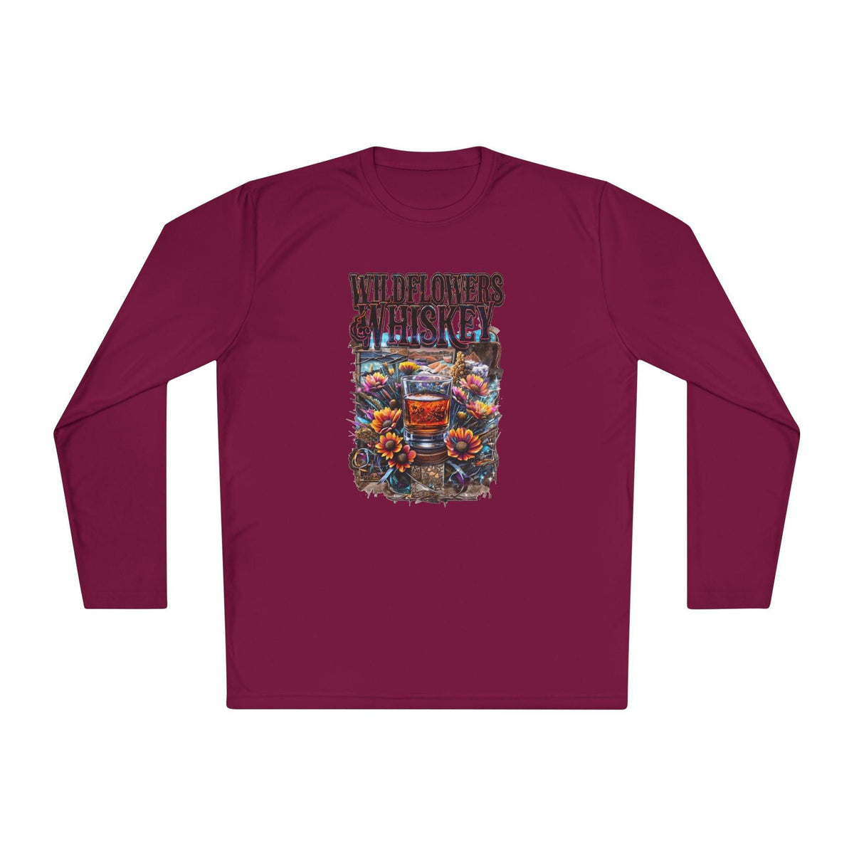 Wildflowers and Whiskey Lightweight Long Sleeve Tee
