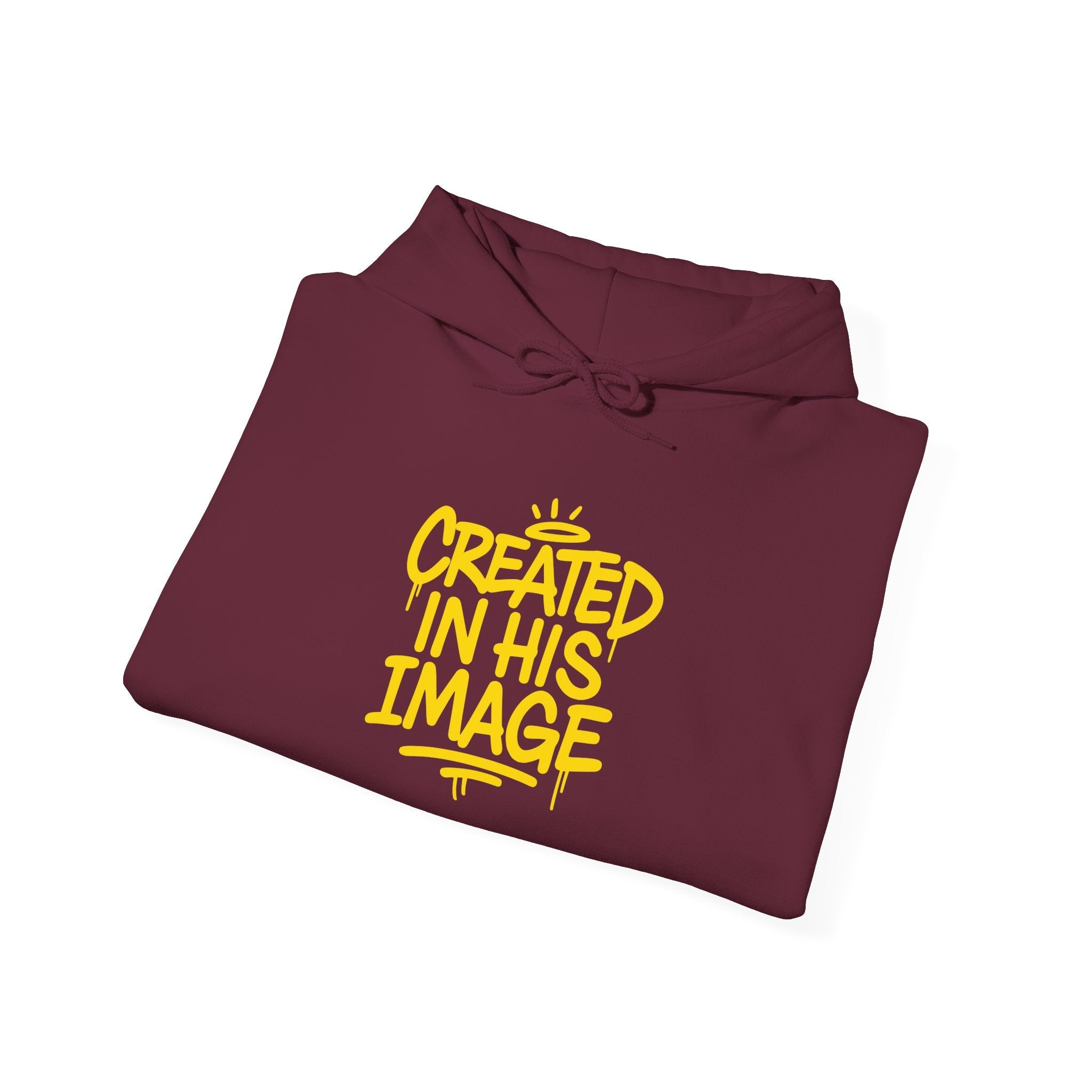 Created In His Image Hoodie — Genesis 1:27 Inspirational Pullover