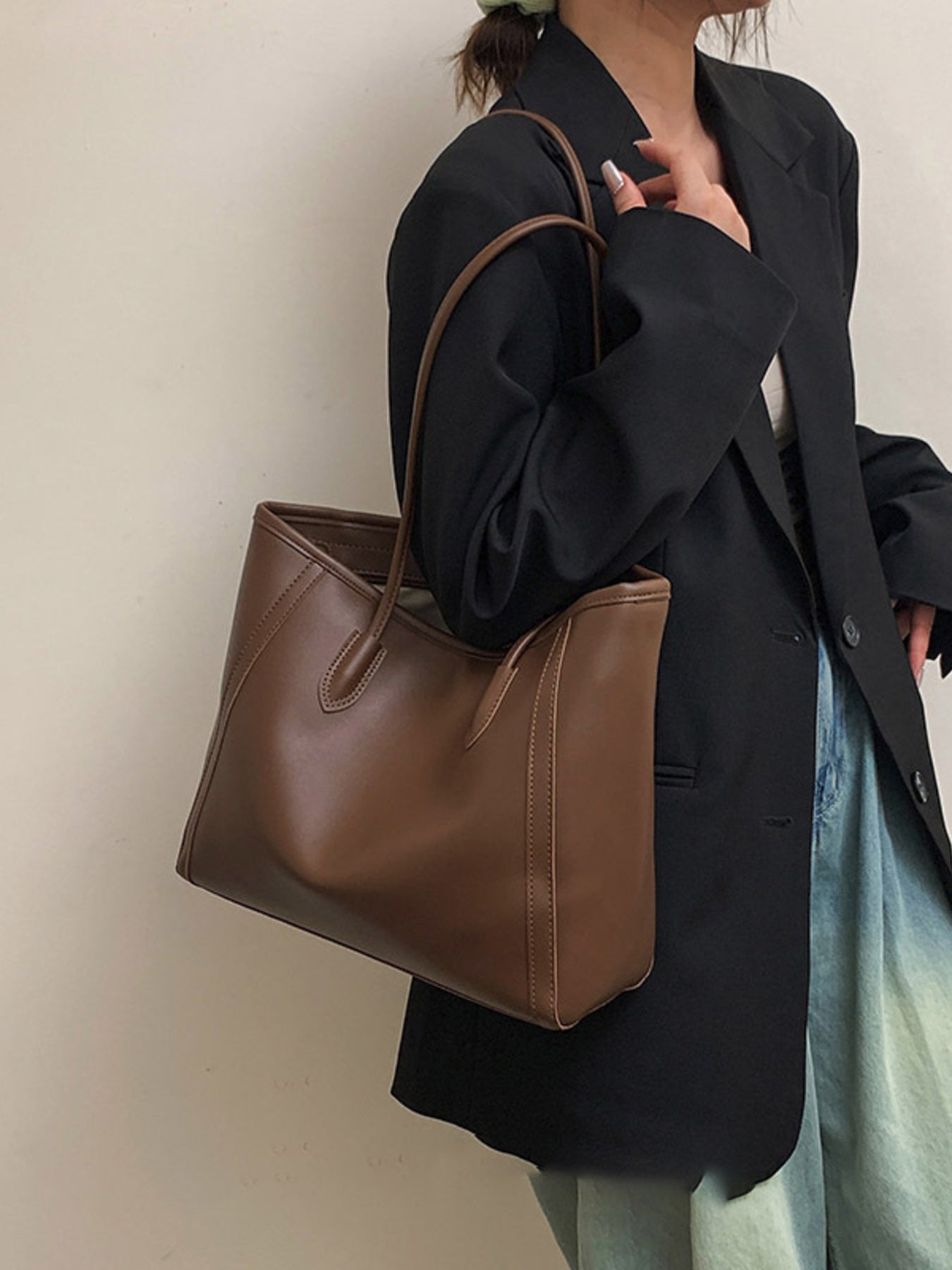 PU Leather Shoulder Bag