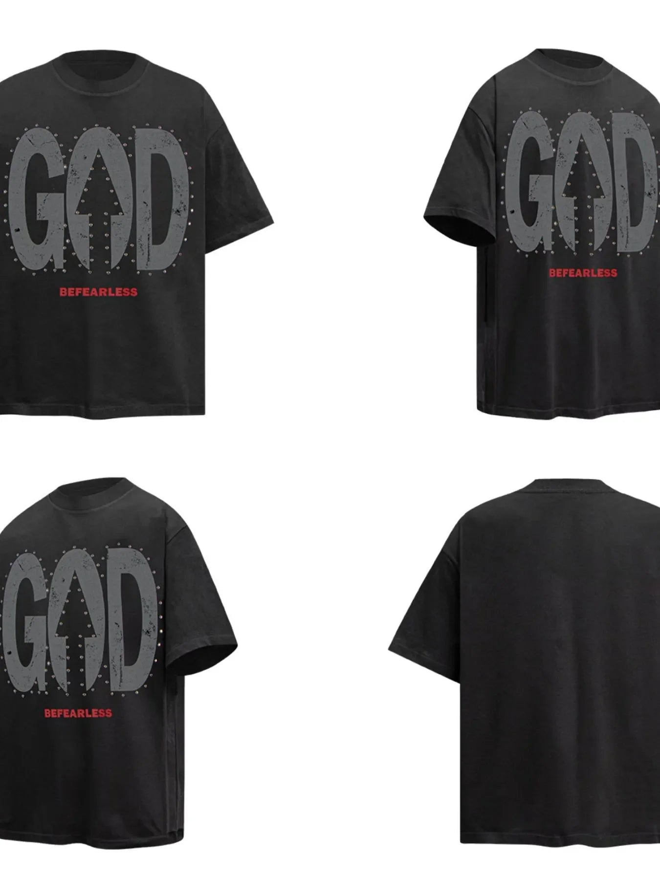 Men's Oversized Letter Graphic T-Shirt