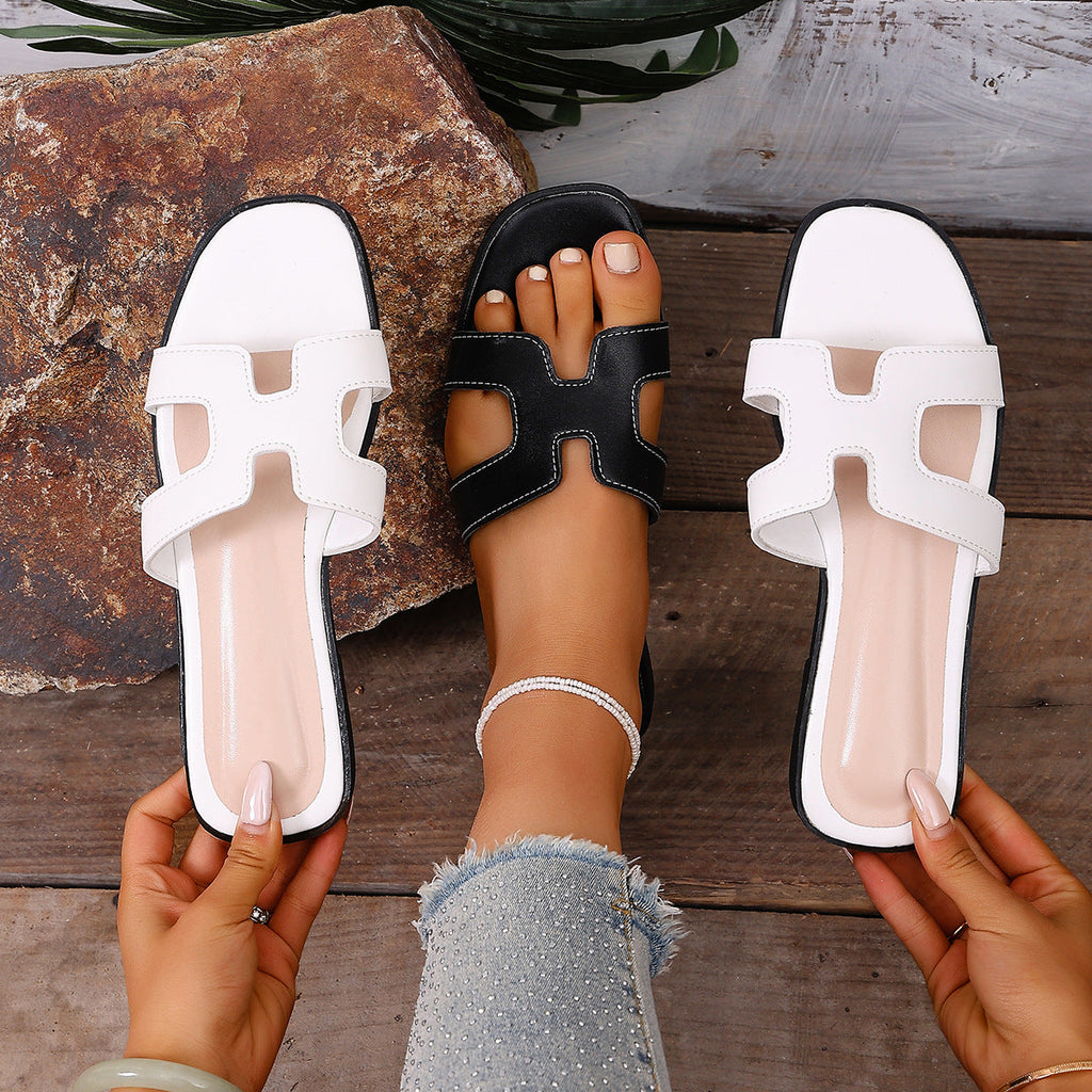 Open Toe Flats Sandals