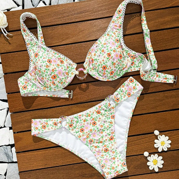 Sexy Solid Color Bikini Swimwear for Women