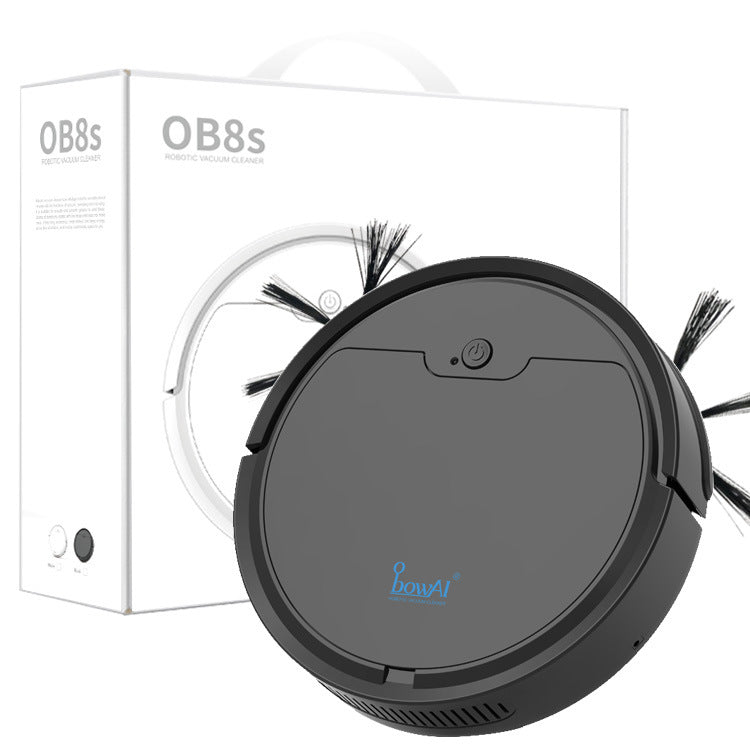 🤖✨Oubao™ OB8s Smart Robot Vacuum Cleaner – 3-in-1 Sweep, Vacuum & Mop | One-Touch Operation | USB Charging | Black & White | 150+ sq m Coverage