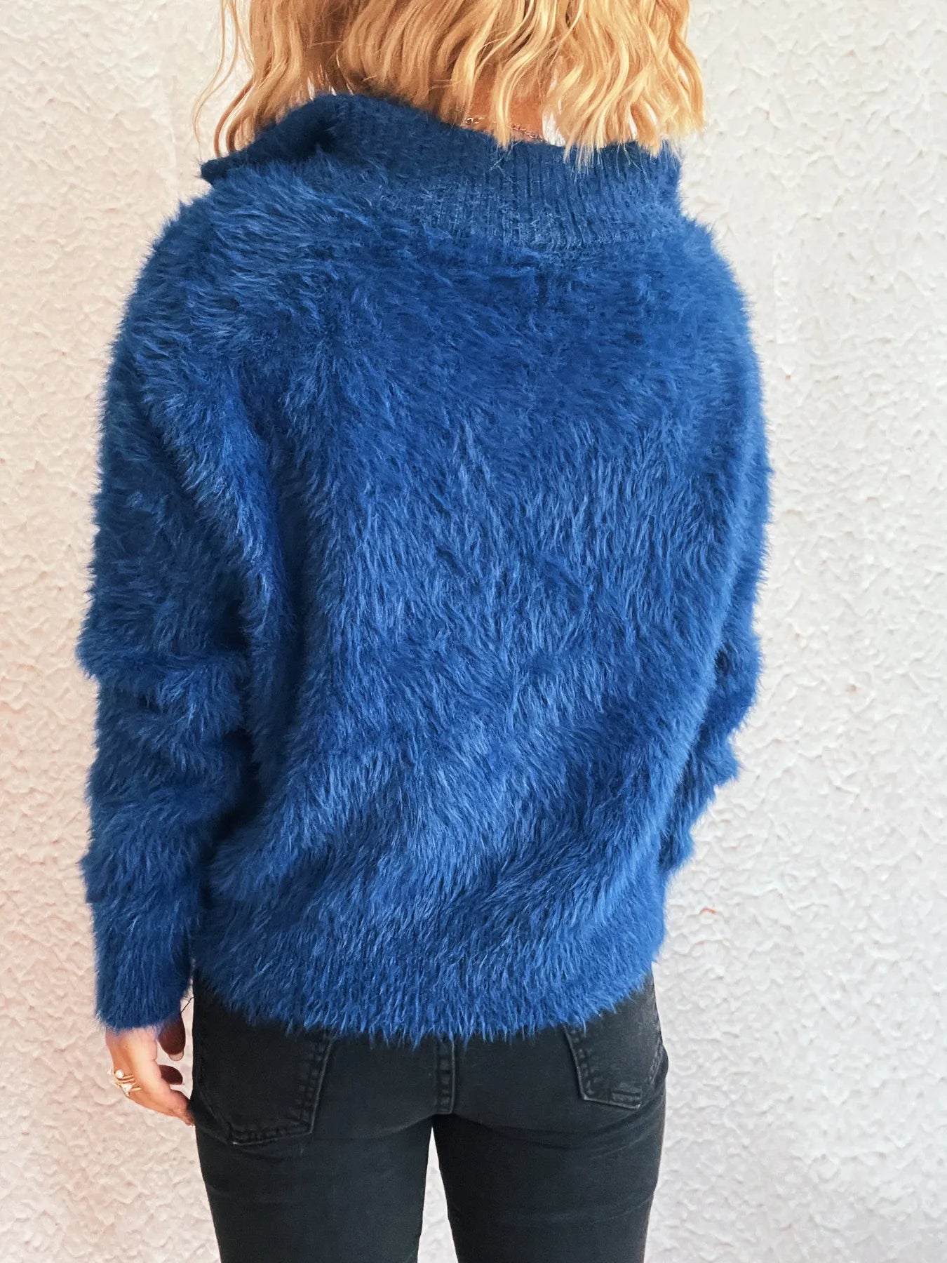 Cozy Fuzzy Half-Zip Sweater