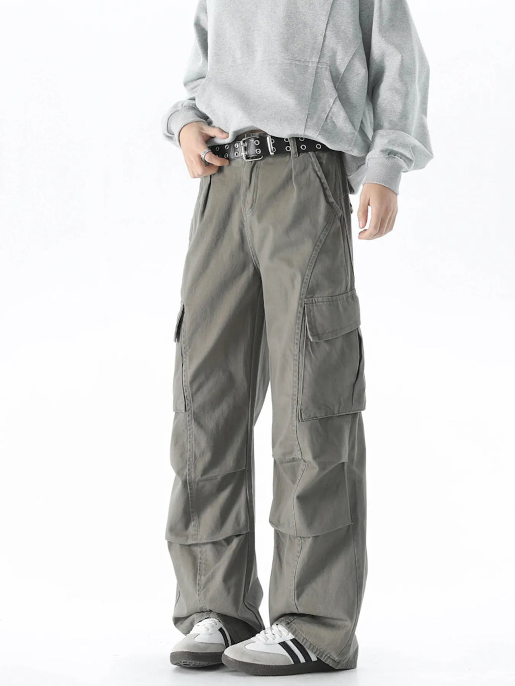 Men's Loose Fit Cargo Pants with Pockets