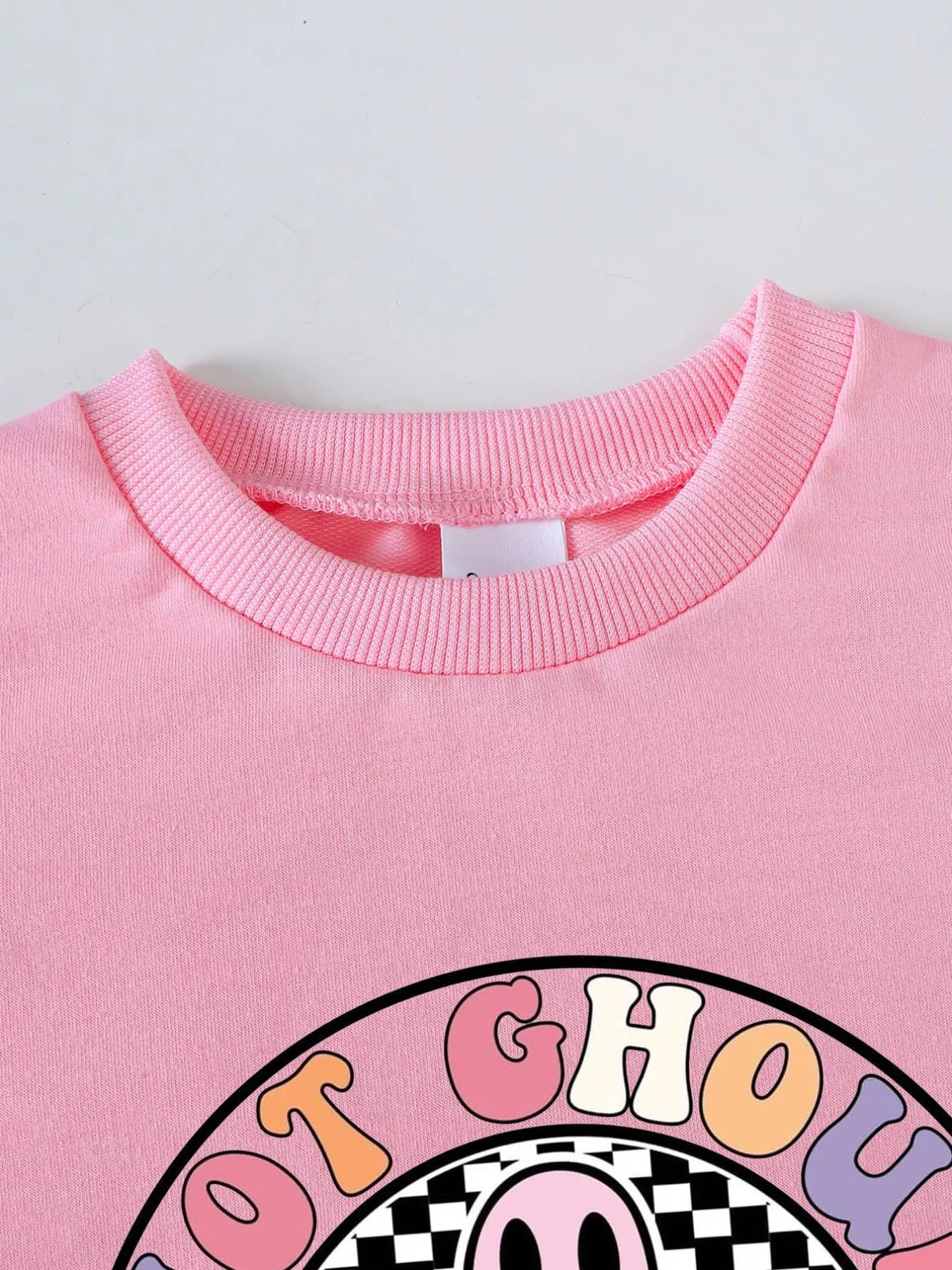 Children's Halloween Graphic Sweatshirt and Flare Pants Set