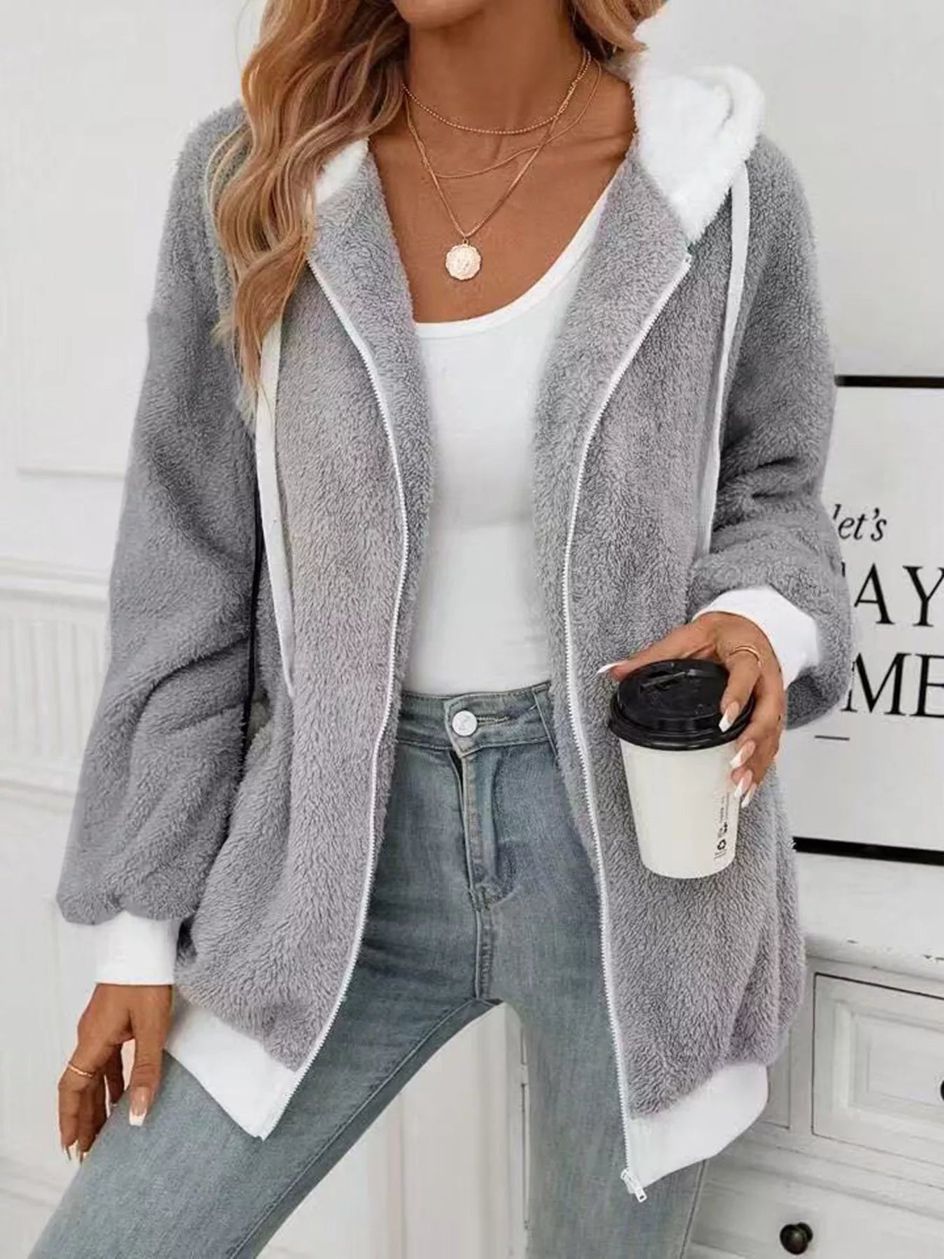 Cozy Fleece Zip-Up Outerwear