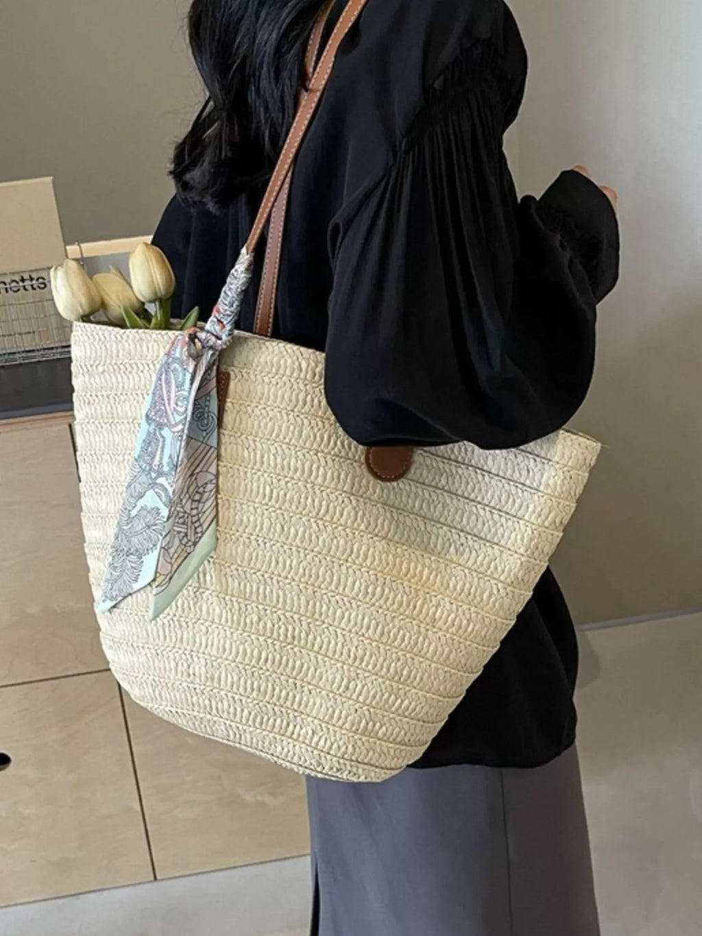 Straw Woven Shoulder Bag