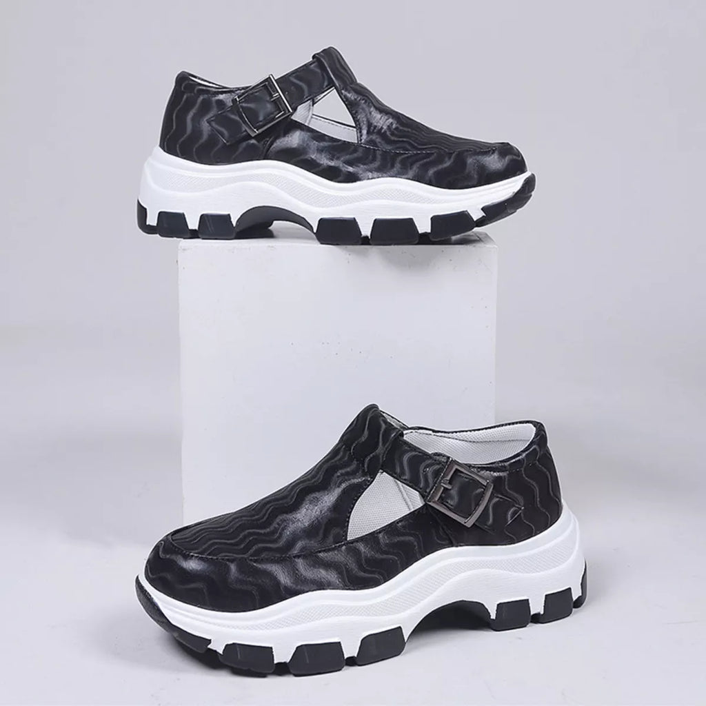 Round Toe Platform Loafers