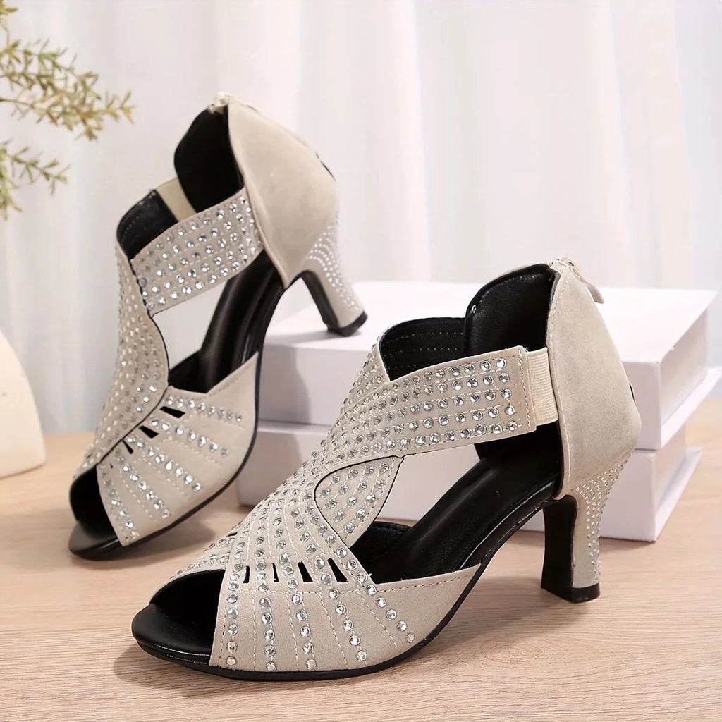 Peep Toe Block Heels Sandals