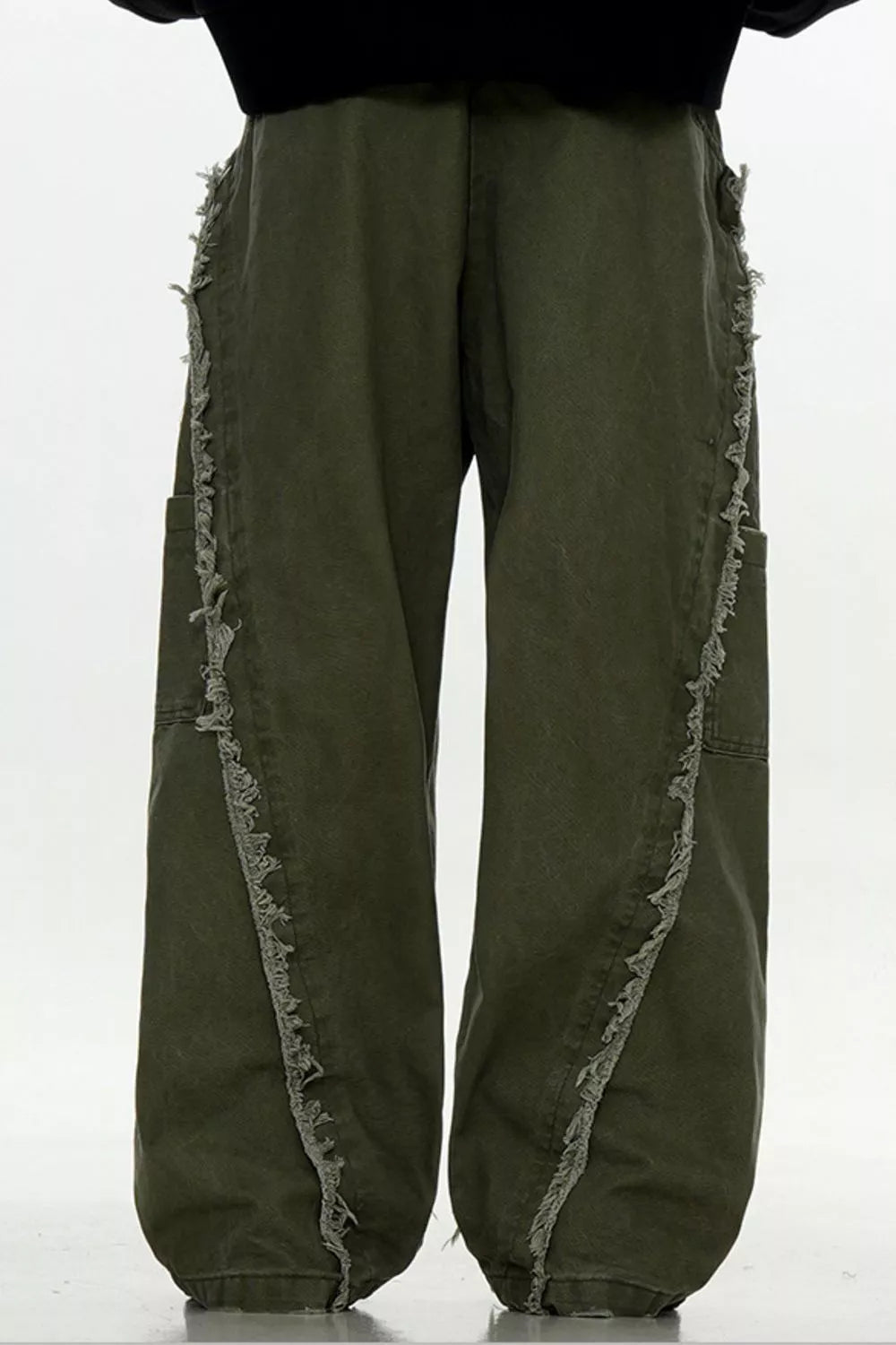 Men's Fringe Wide Leg Pants