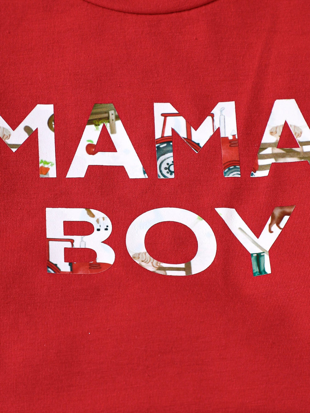 Children's Mama' Boy Graphic Casual Tee and Shorts Set