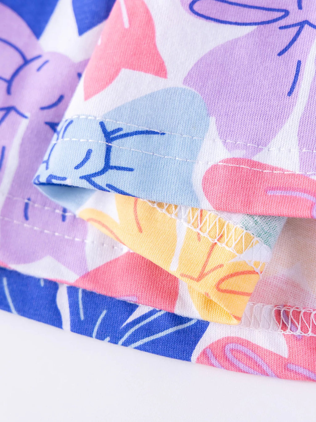 Children's Bow Print Tiered Dress
