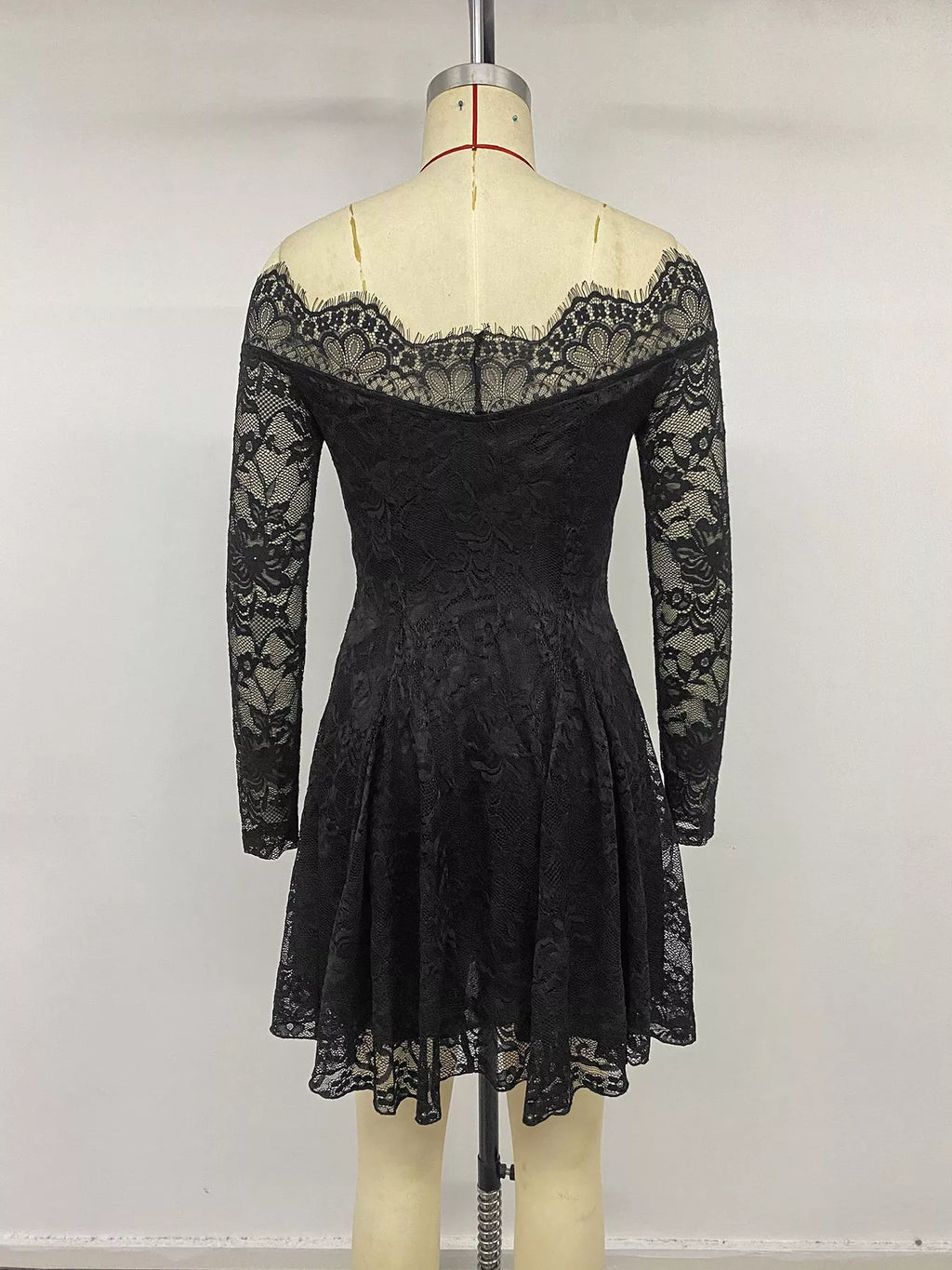 Lace Off Shoulder Mini Dress