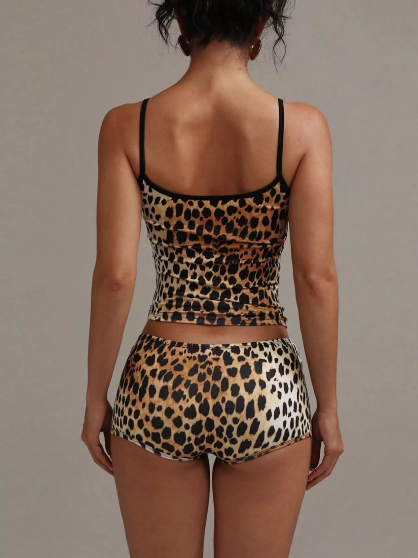 Leopard Print Cami ad Shorts Set