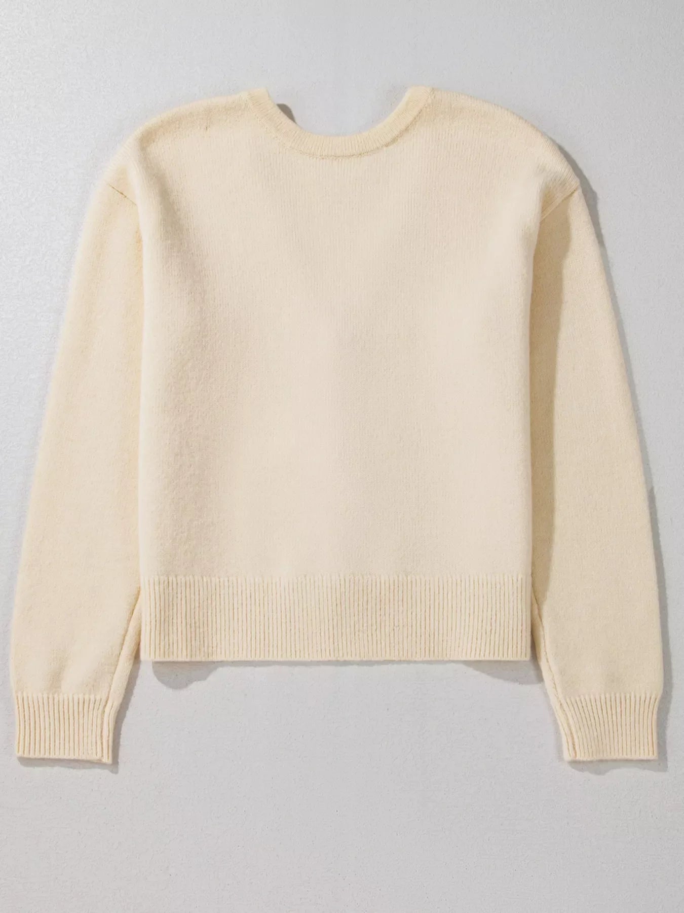 Bow Front Long Sleeve Cardigan