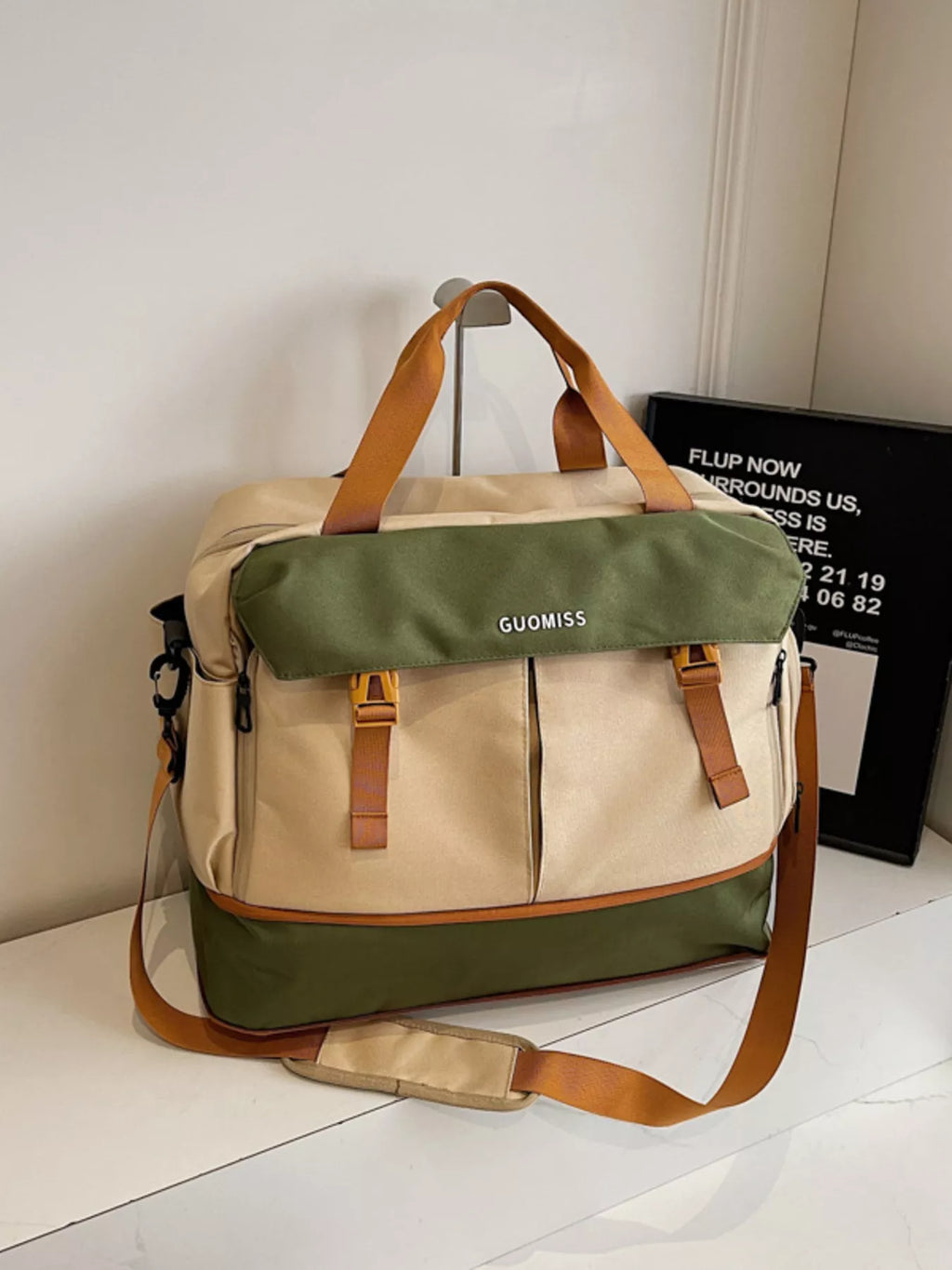 Color Block Travel Bag