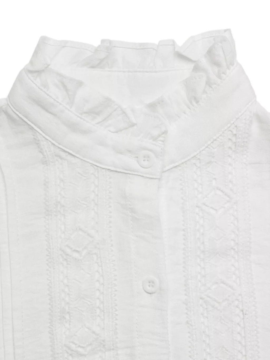 Lace Trim Long Sleeve Shirt