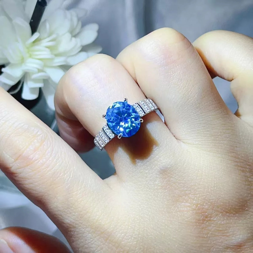3 Carat Moissanite Oval 925 Sterling Silver Ring