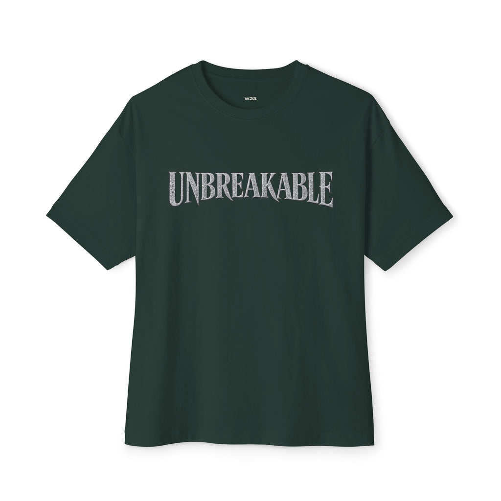 UNBREAKABLE Boxy Tee — Premium Oversized Streetwear | Faith-Based Graphic