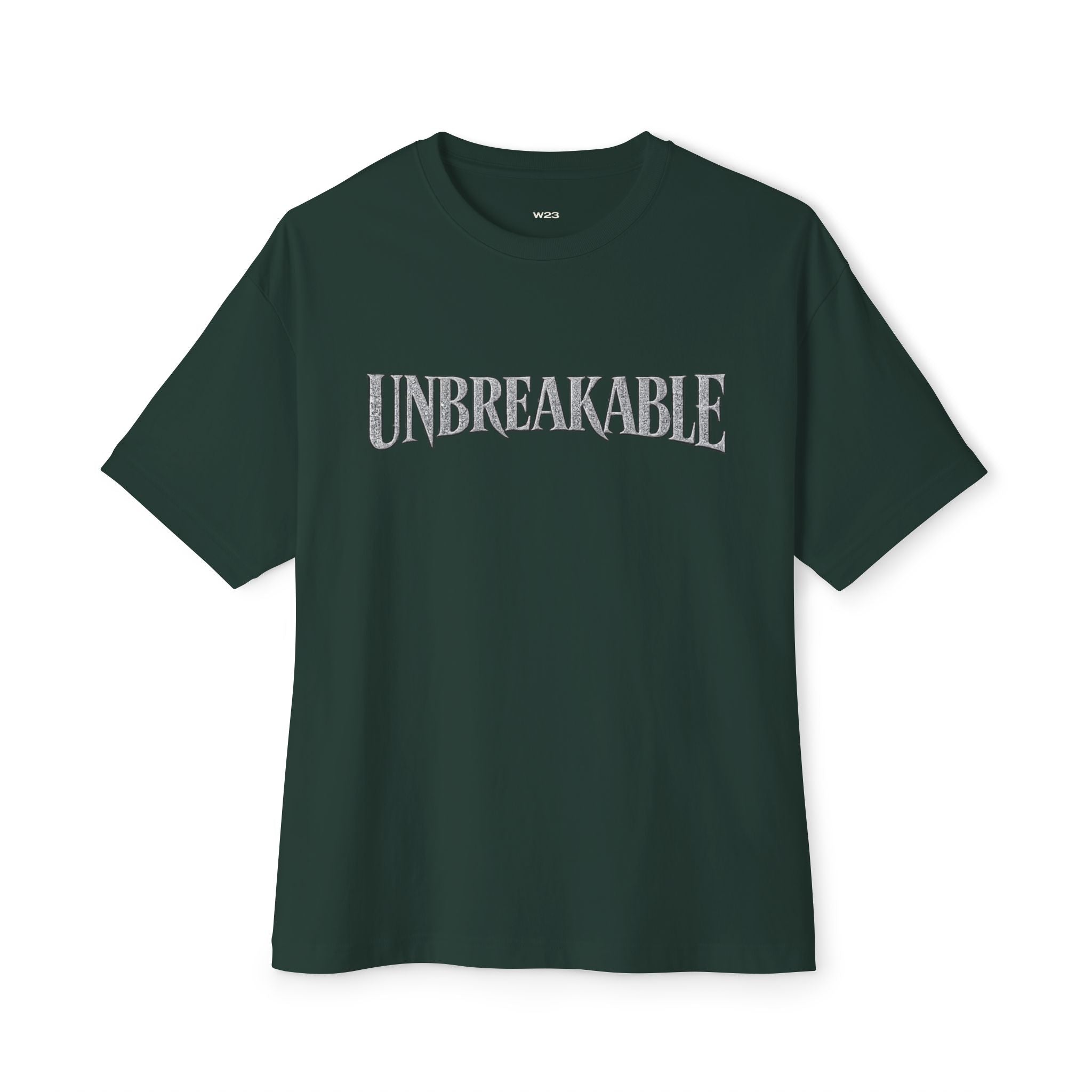 UNBREAKABLE Boxy Tee — Premium Oversized Streetwear | Faith-Based Graphic