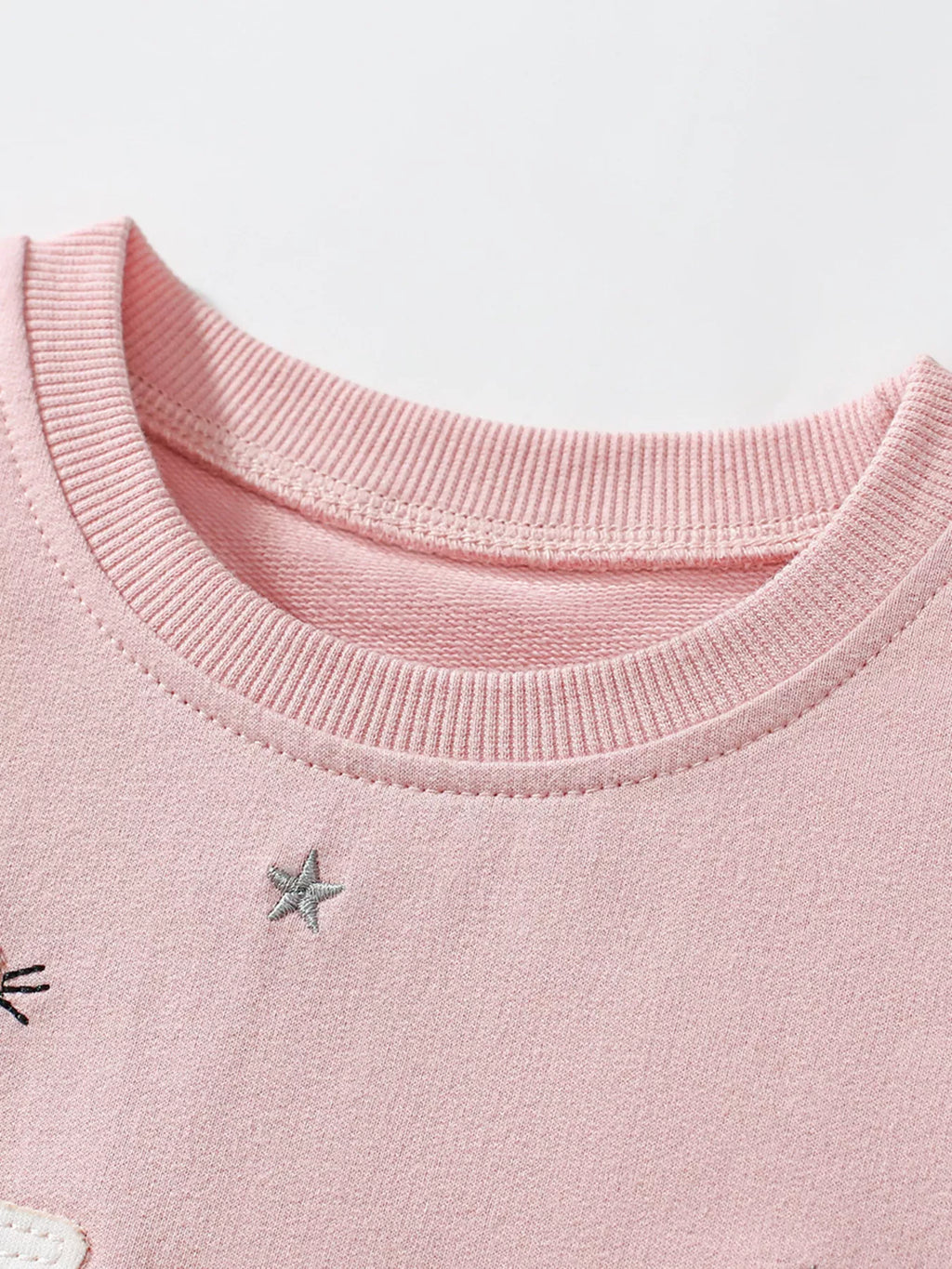 Children's Round Neck Short Sleeve Sweatshirt Dress